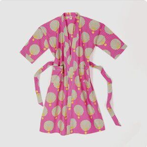 Block Shop Textiles Shells Robe in Magenta S/M